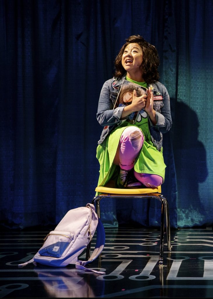 Stephanie Hsu in Be More Chill, off-Broadway at the Signature Theater