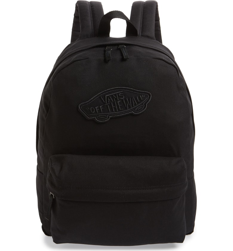 Cool backpacks for tweens and teens: Vans backpack in black on black