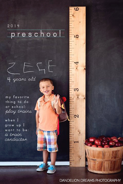 First day of school photos: Blackboard and Ruler photos and great tips at Jonesing 2 Create | © Melissa Au, Dandelion Dreams Photography