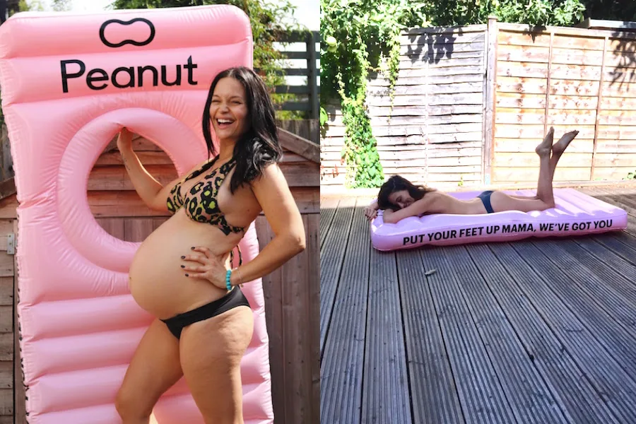 Wha-aa? A pool float made just for pregnant women. And our bellies.