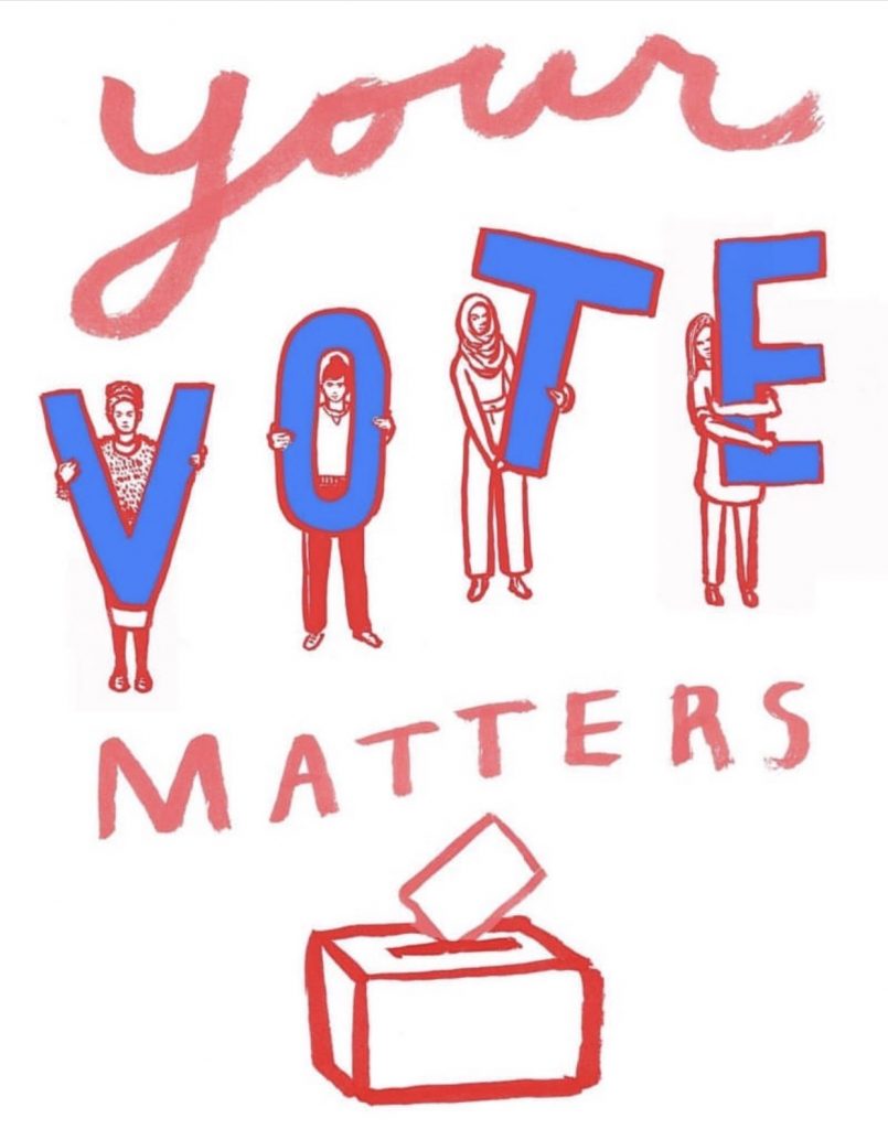 Register to vote on National Register to Vote Day | Art via @ shevotsil