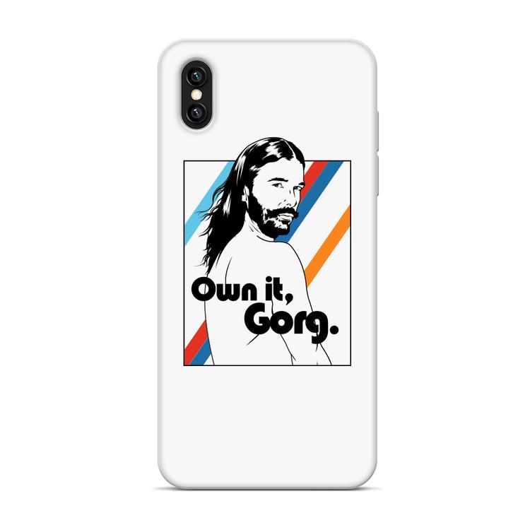 Limited edition Jonathan Van Ness Queer Eye "OWN IT, GORG" iPhone case