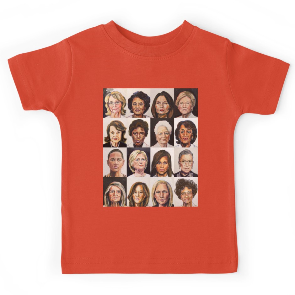 Tina Duryea's Portrait Project of Sheroes now available on tees for men, women and kids