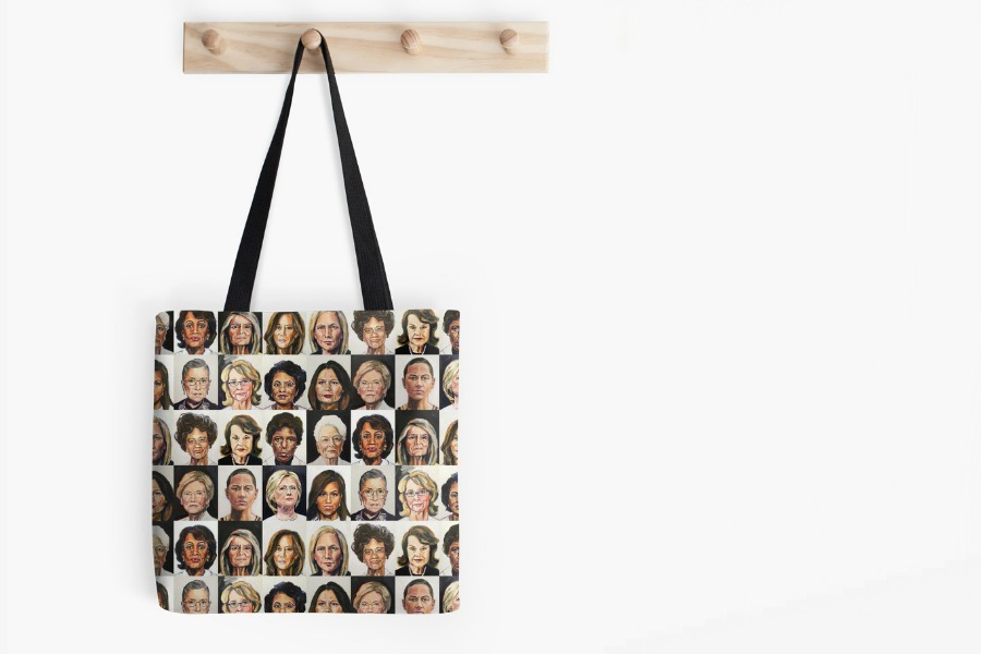 TL Duryea’s striking Sheroes Portrait Project, now wearable, drinkable and portable