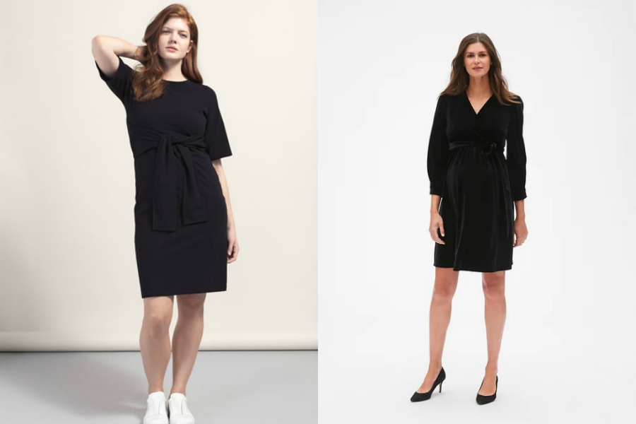 3 smoking black maternity dresses for fall and winter, even if you’re not on Meghan Markle’s budget