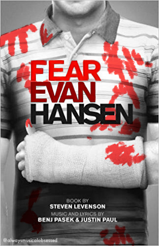 Broadway Halloween parody posters: Dear Evan Hansen © alwaysmusicalobsessed on Instagram