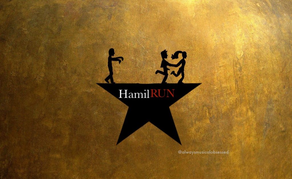 Broadway Halloween parody posters: Hamilton © alwaysmusicalobsessed on Instagram