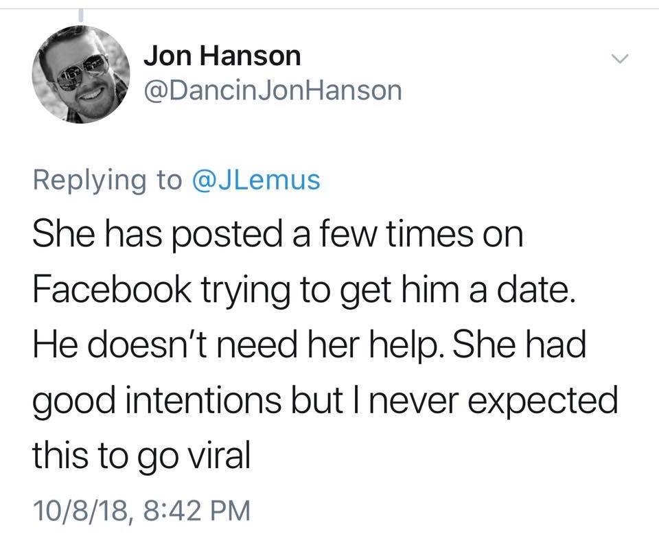 Jon Hanson responds to his mom's viral tweet about his brother and it turned into the best Twitter meme ever