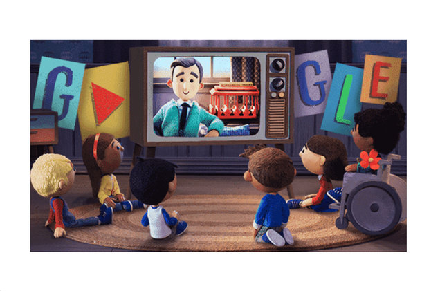 Mr. Rogers animated google doodle - wonderful!