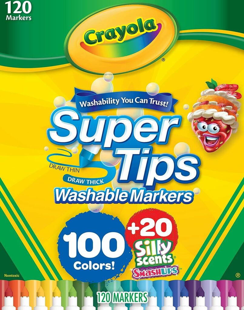 Crayola Super Tip Markers at Amazon