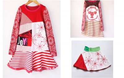 These funky handmade holiday dresses are perfect for girls who say no to frills and flounce