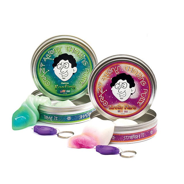 Cool gifts for tween boys (and girls): Black light thinking putty