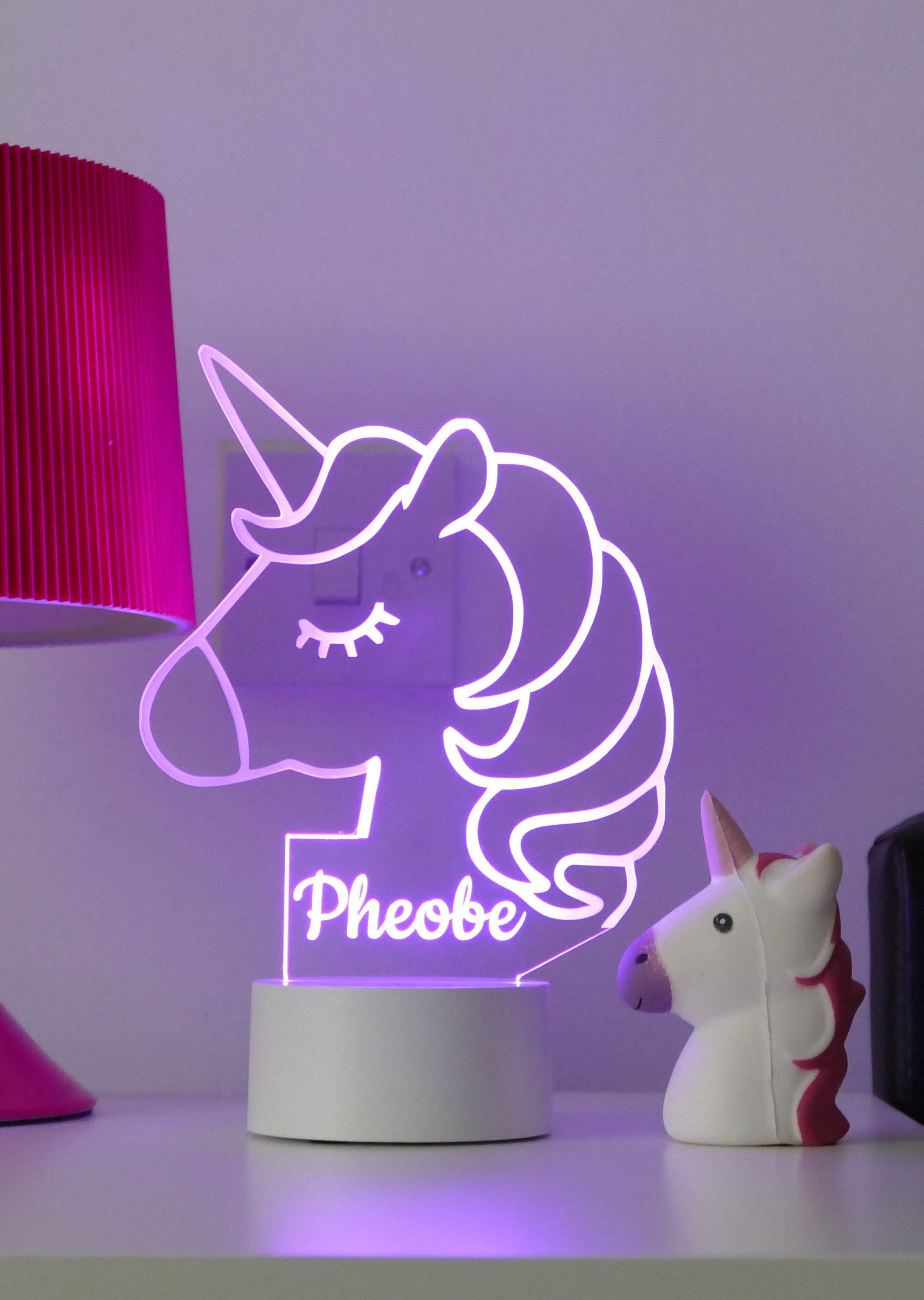 Personalized unicorn LED sign | The Coolest Birthday Gifts for 5 year olds