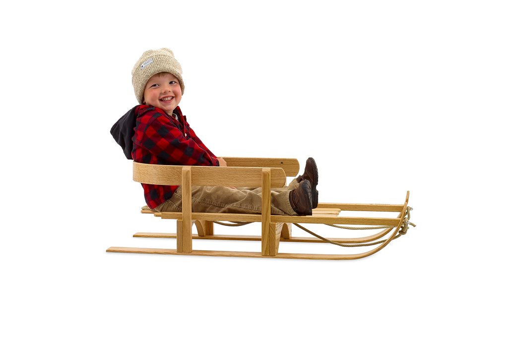 Handmade toys for kids: : Traditional child's pull sled from Northern Toboggan Co