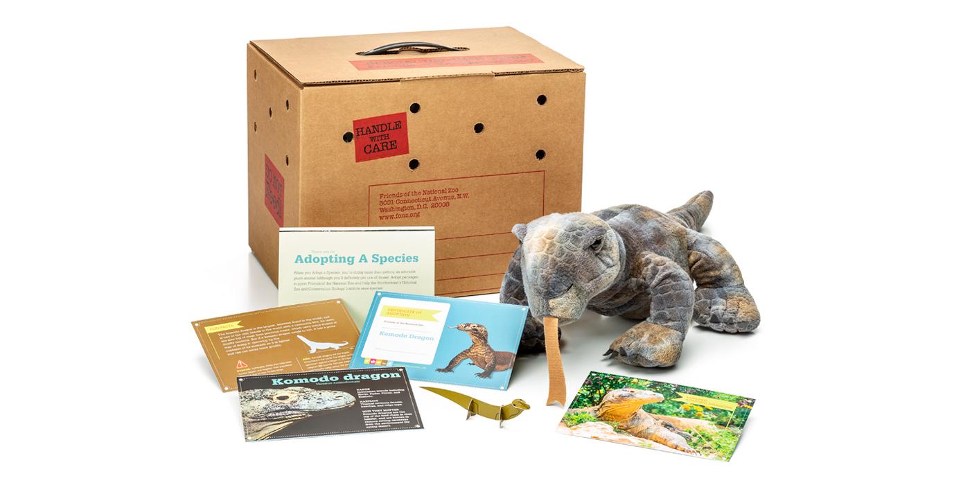 Cool gifts for tween boys (and girls): Komodo dragon adopt-a-species package supporting the National Zoo