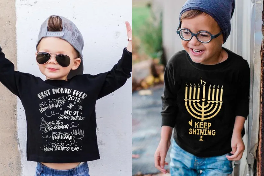 Multi=denominational kids' holiday tees from Free to Be Kids