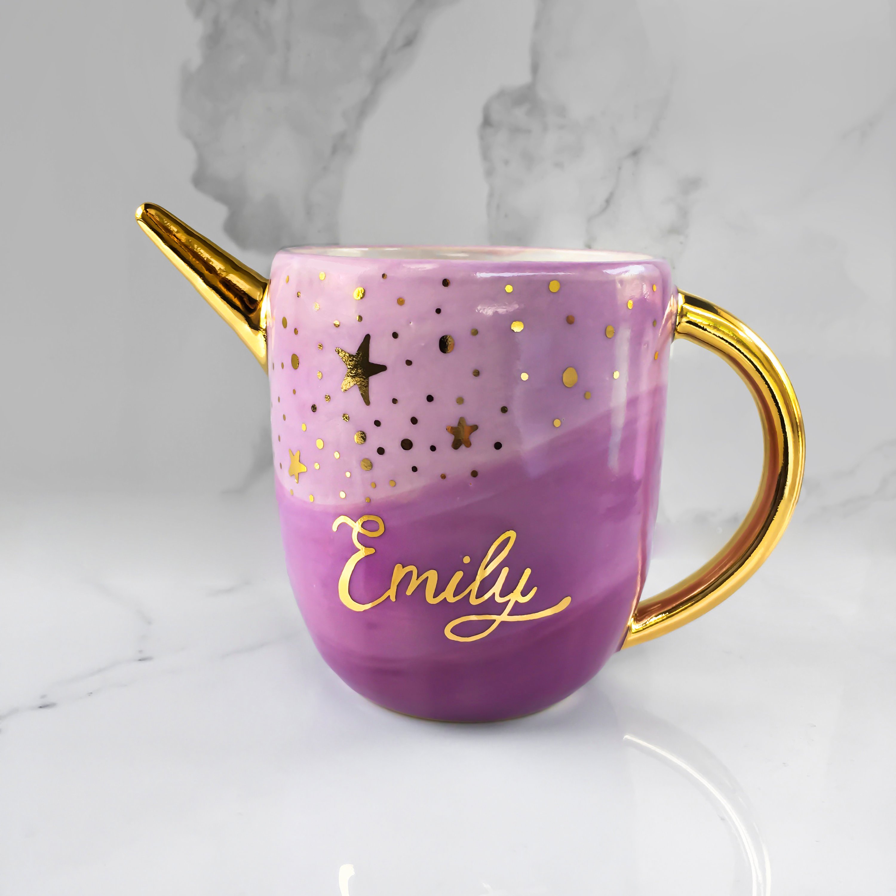 Creative personalized gifts: Custom handmade unicorn mug