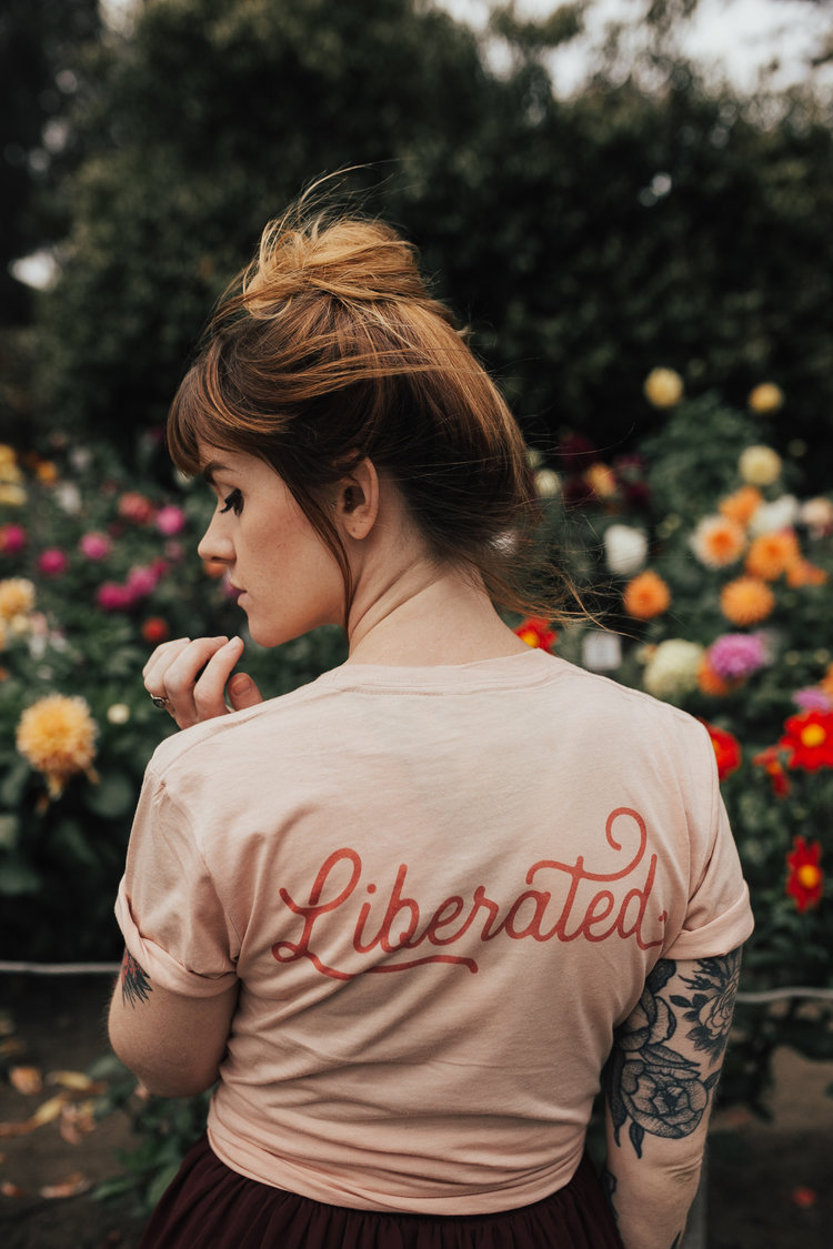 Polished Prints: Liberated tee for women