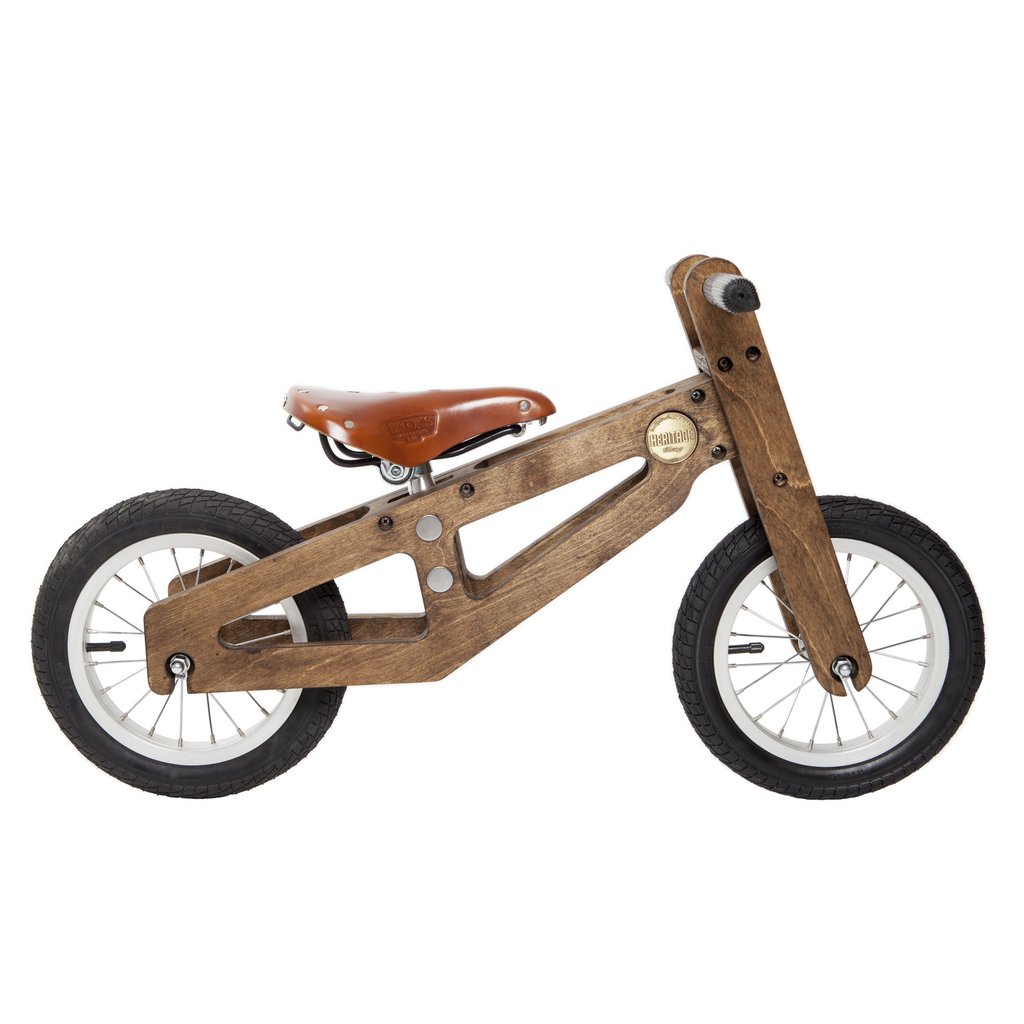 10 best holiday gifts for little kids 3-7 : Wooden balance bike by Heritage | Small Business Holiday Gift Guide 2020