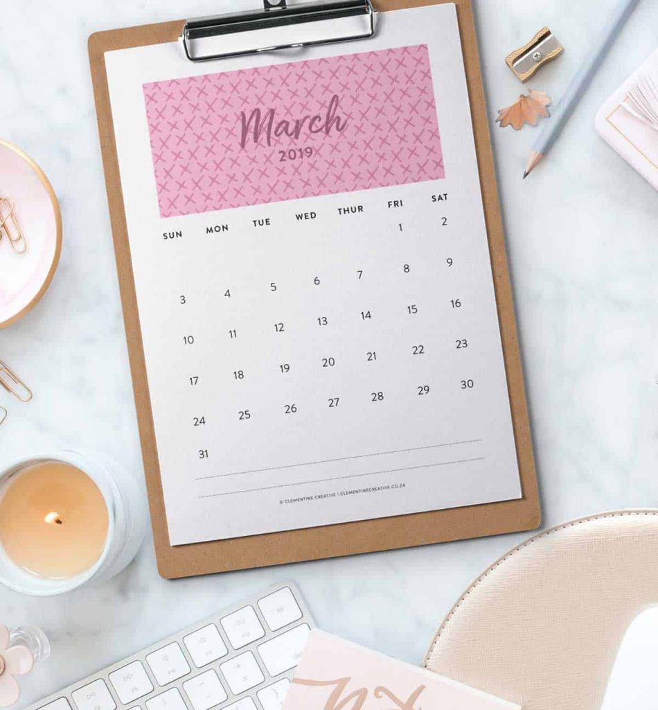 8 fun, free printable calendars to keep you organized in 2019