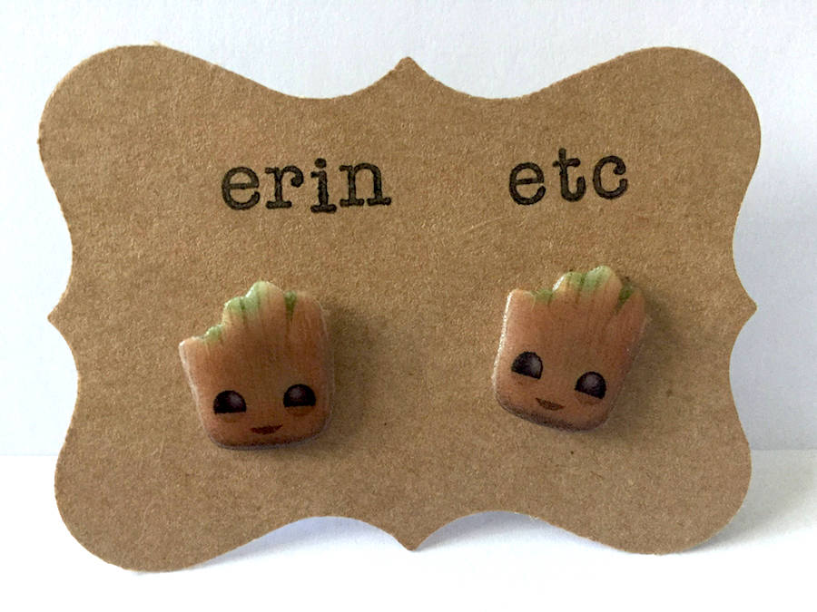 Cool gifts for kids under $15: Groot earrings