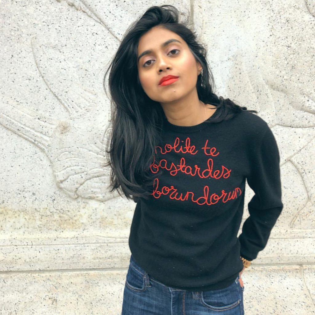Gifts for feminists and activists: No lite te bastardes...sweater from Lingua Franca