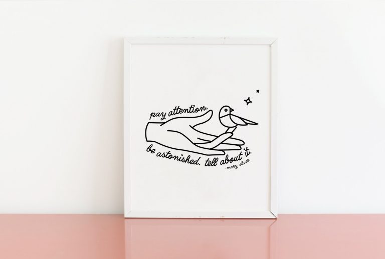 3 inspirational art prints to celebrate Mary Oliver's wild and precious ...