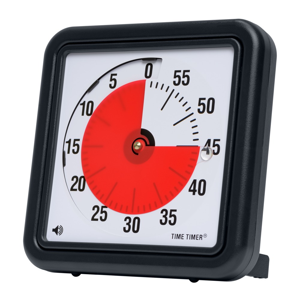 The Time Timer is a great visual cue for kids and adults 