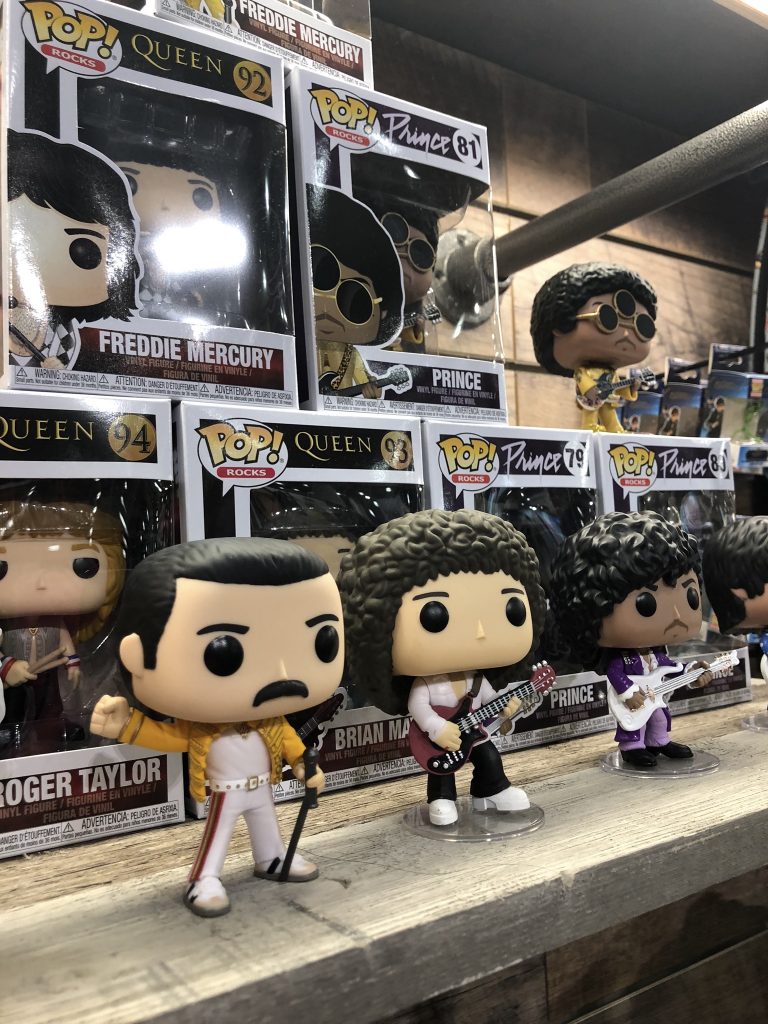 New Funko Pop figurines include Freddy Mercury, Queen, and Prince