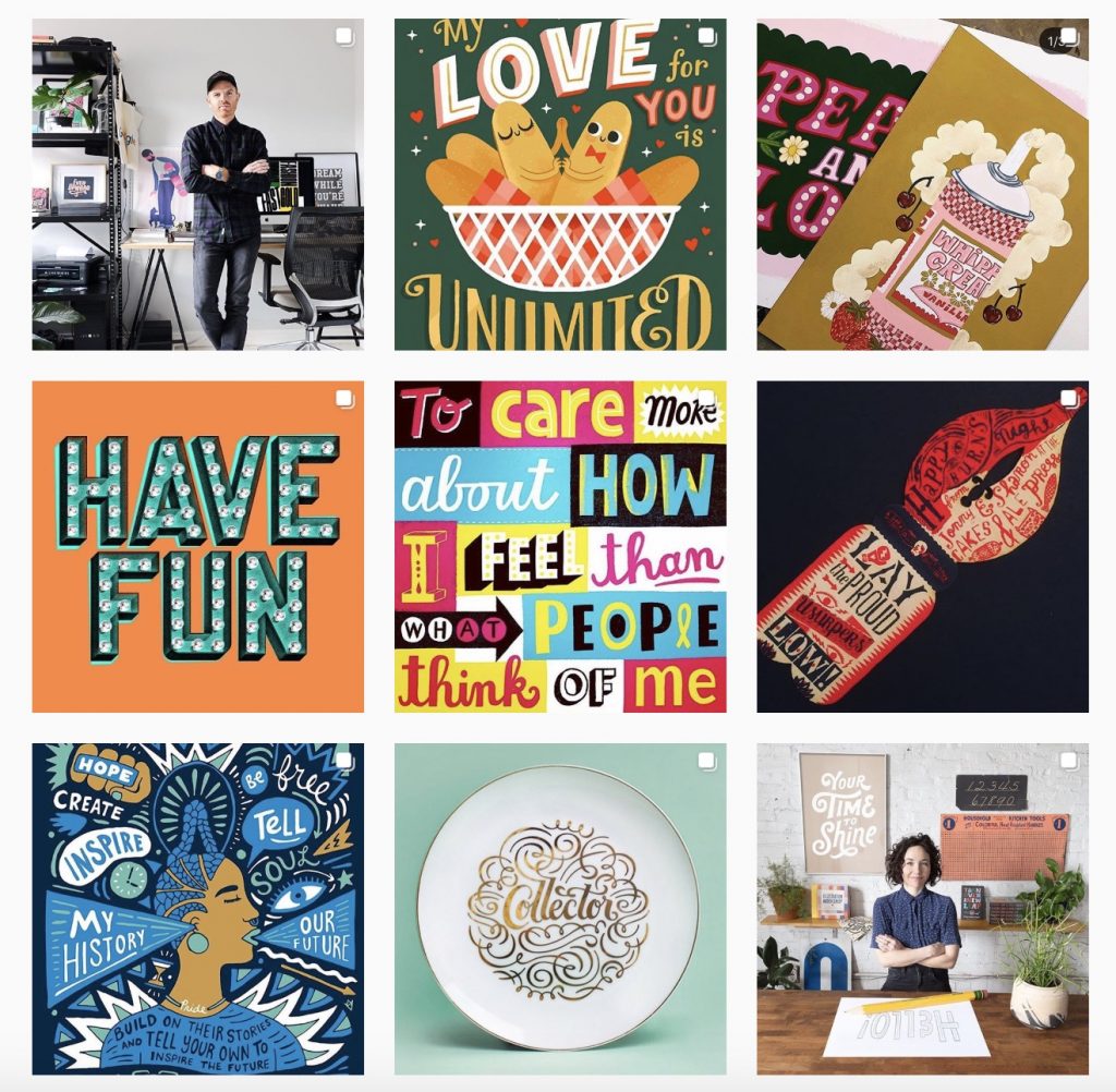 Goodtype on Instagram is a fabulous resource for discovering indie designers and illustrators and, well...good type