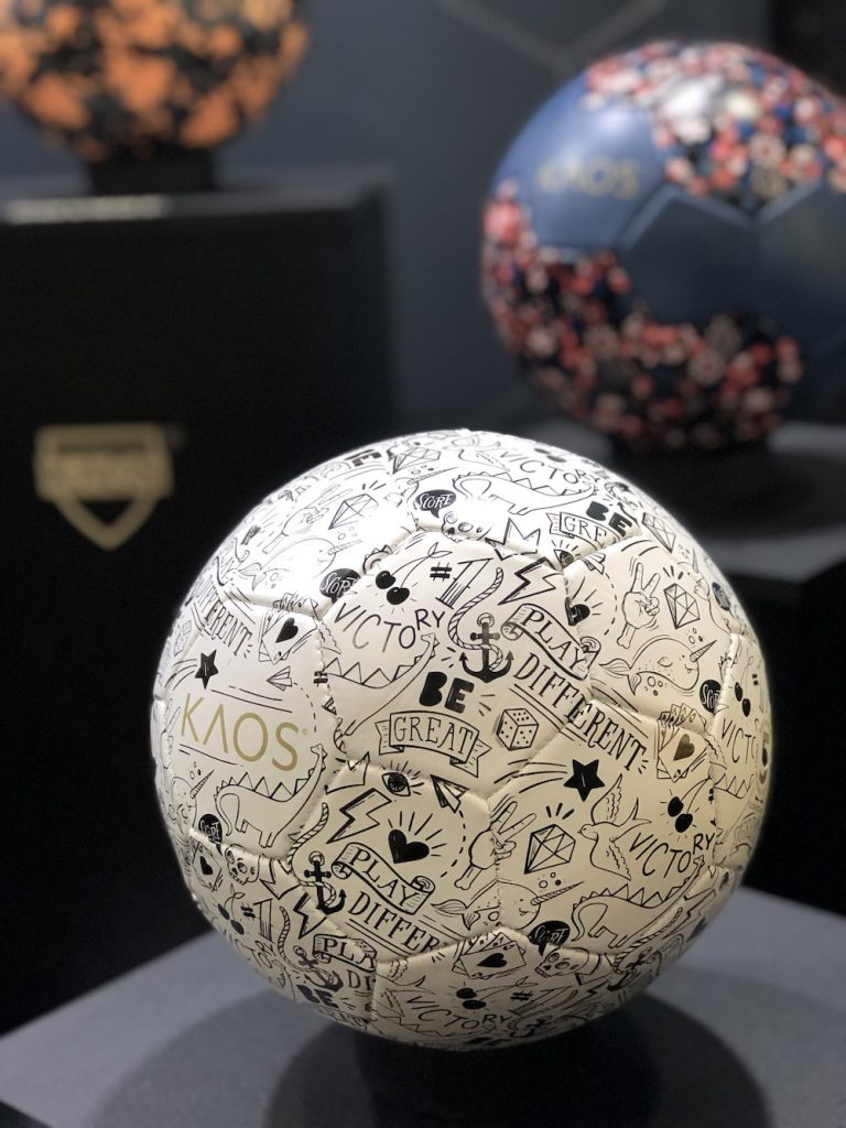 Gift for sporty girls: New soccer ball designs like this "Old Skool" graffiti design from KAOS soccer balls | mompicksprod.wpengine.com