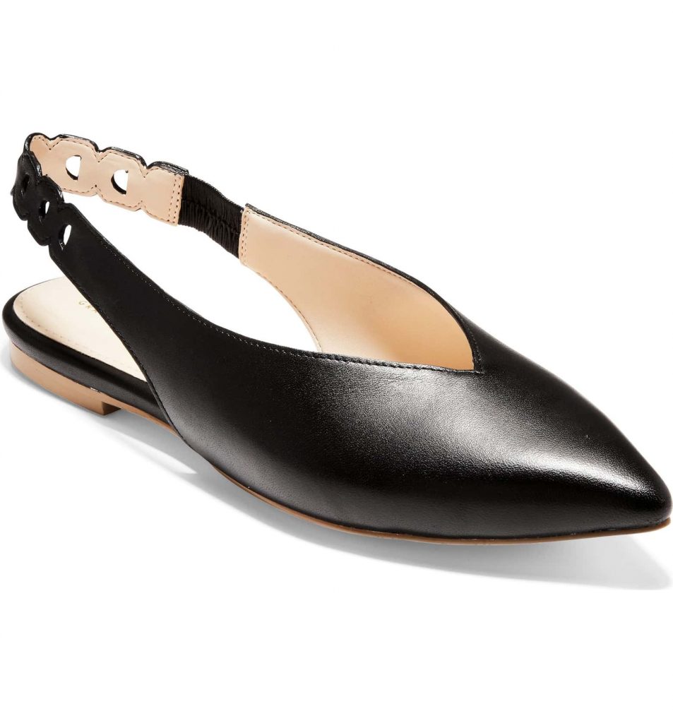Spring 2019 shoe trend: V-cut shoes like these Cole-Haan Merritt Leather Flats