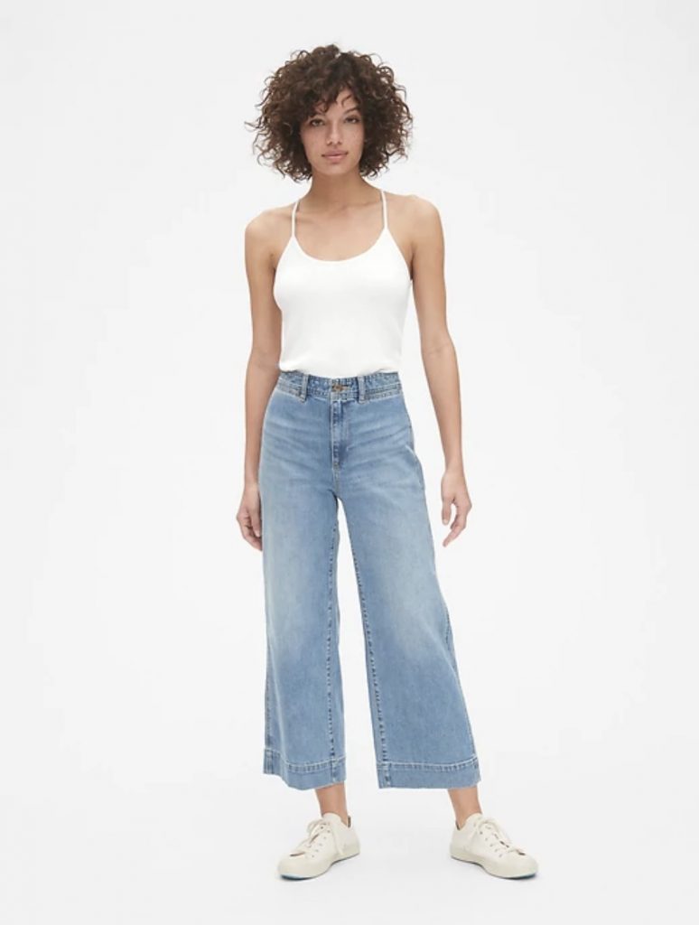 Spring 2019 fashion trends: Wide-leg, high-rise jeans from the Gap