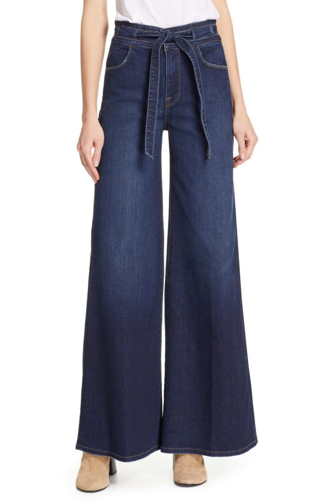 Spring 2019 fashion trends: Wide leg jeans like these flattering belted palazzos at Nordstrom