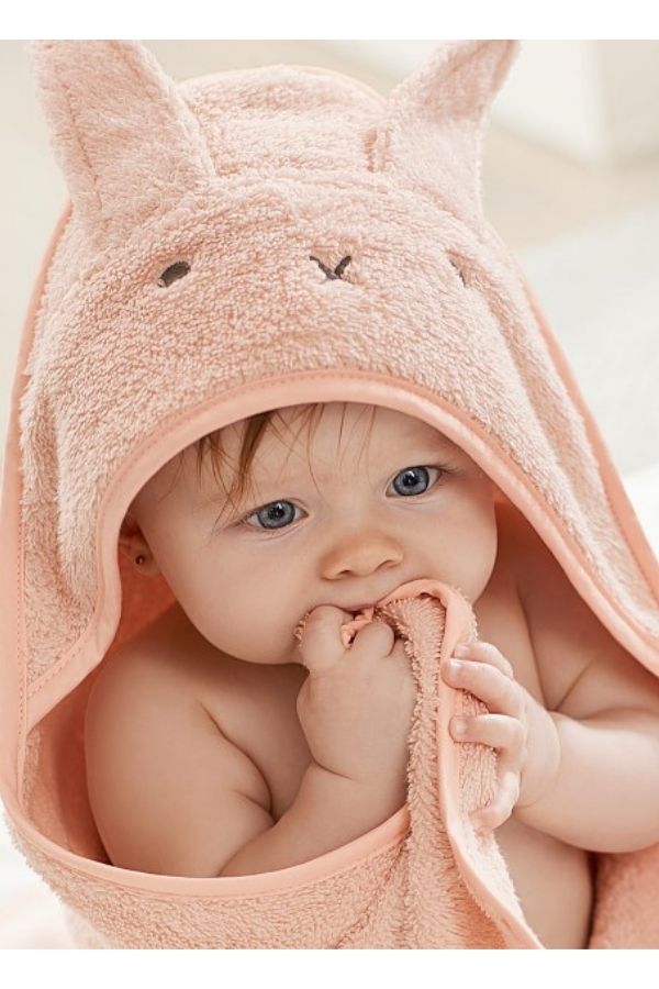 This baby bunny hooded towel from Pottery Barn Kids is just one style that is great for baby's Easter basket