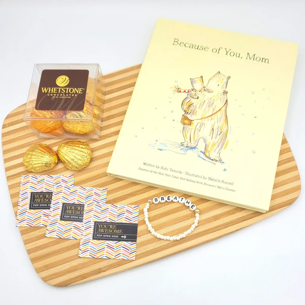 Because of You Mom: Part of this personalized TLC gift box for Grandma or Mom on Mother's Day Because of You Mom: Part of this personalized TLC gift box for Grandma or Mom on Mother's Day