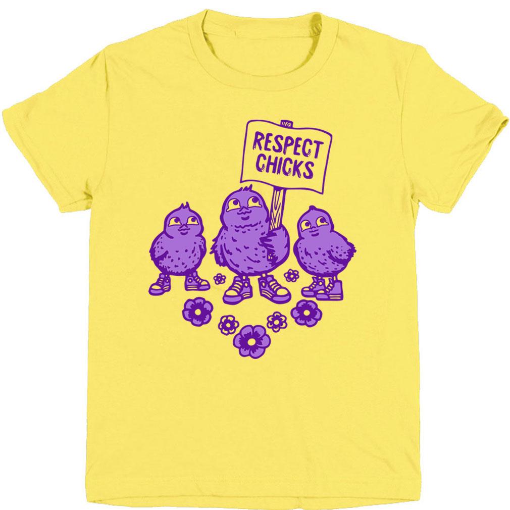 This "respect chicks" baby tee is a fabulous alternative to the eyeroll-inducing "chick magnet" baby tees out there | Free to Be Kids