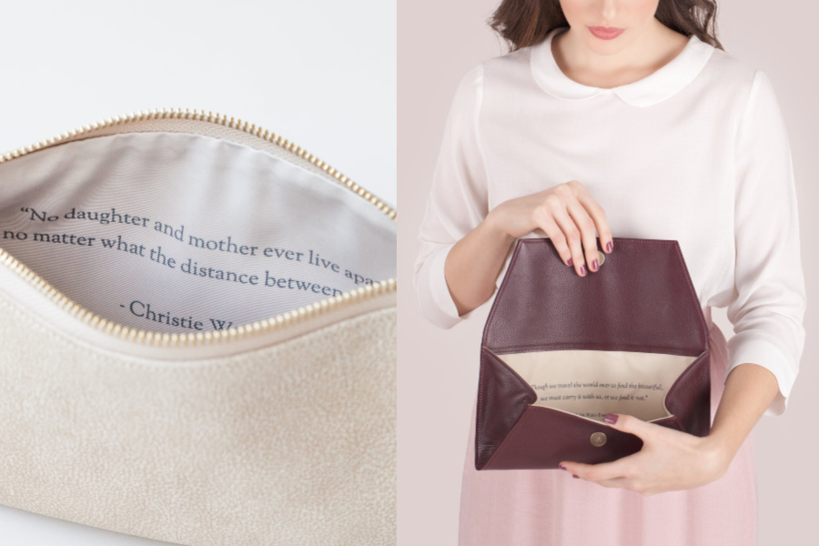 The personalized handbags that are more meaningful than a monogram