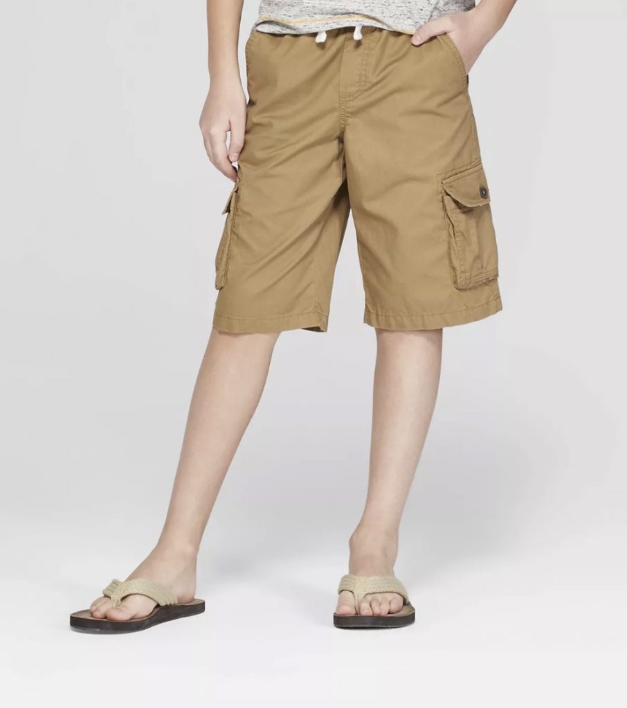 Best camp basics for kids: The shorts in the boys department at Target are great for boys and girls