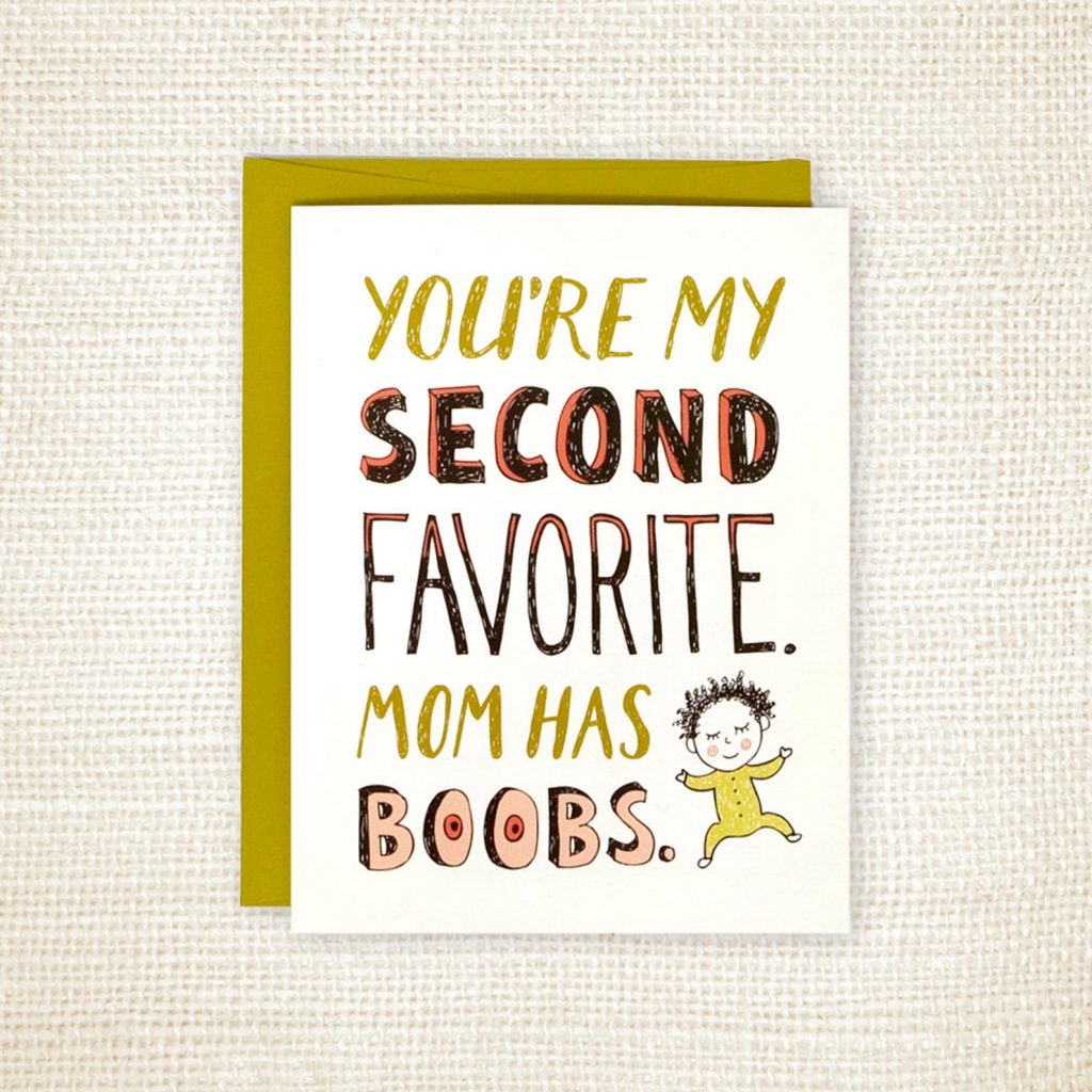 Funny Father's Day card from the baby | wit and whistle