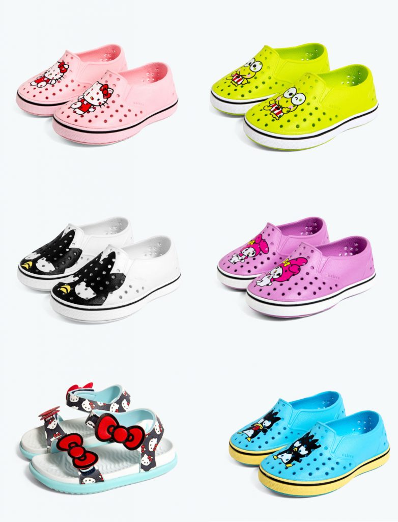 The new Hello Kitty Native Shoes for Kids