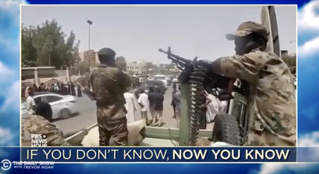 About Sudan: The Daily Show with Trevor Noah spells it out succinctly
