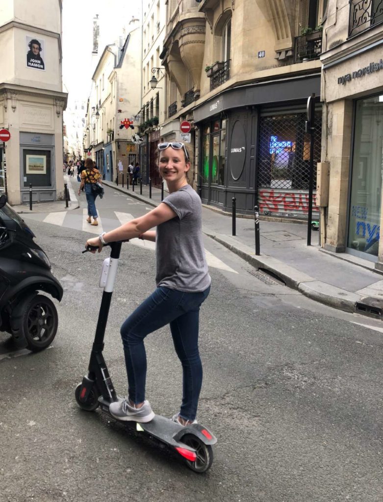 Scooter tours of St Germain are a great teen activity in Paris| Linda Kerr of Travel Teening