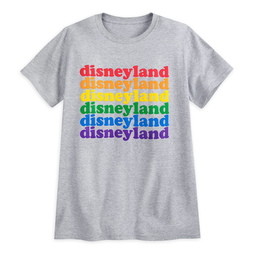 Pride gifts that give back: Rainbow Disneyland tee from the Disney rainbow collection