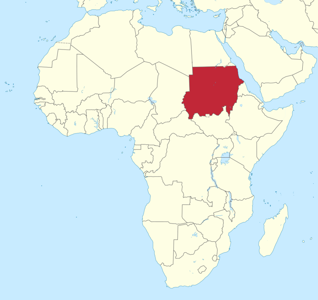 Sudan is located in northeastern Africa