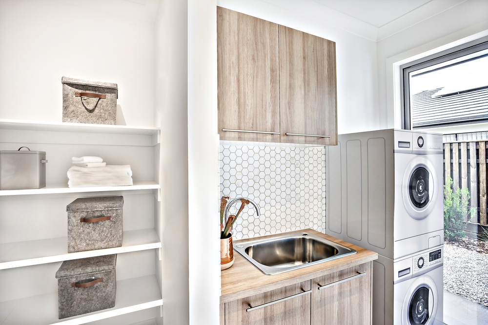 Quick and easy tips to help you tidy up your laundry room: Bins help with organization