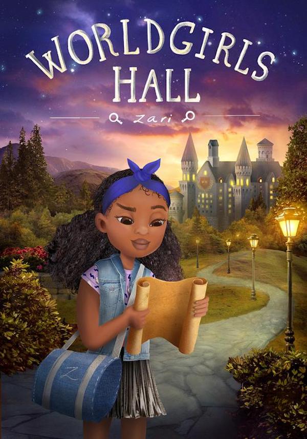 Read about your Worldgirls doll's journey to Worldgirls Hall in the accompanying book.