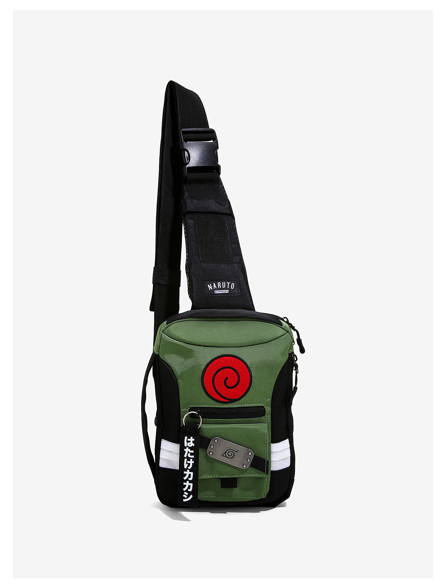 Cool backpacks for teens: Naruto sling bag at Hot Topic
