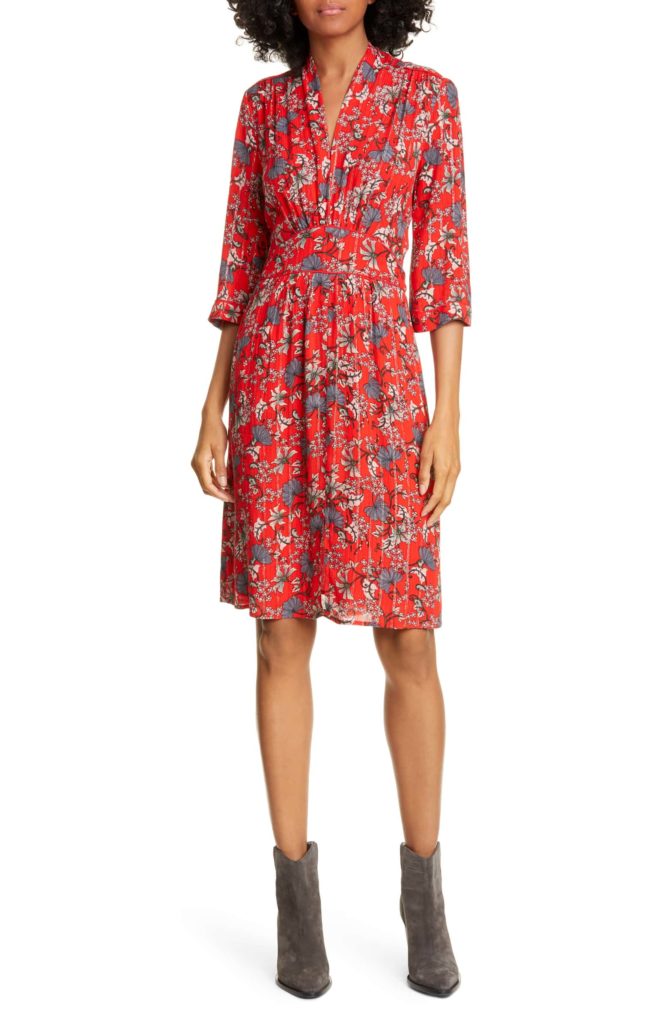 Fall fashion trends ons ale: BA&SH floral print dress | Nordstrom Anniversary Sale