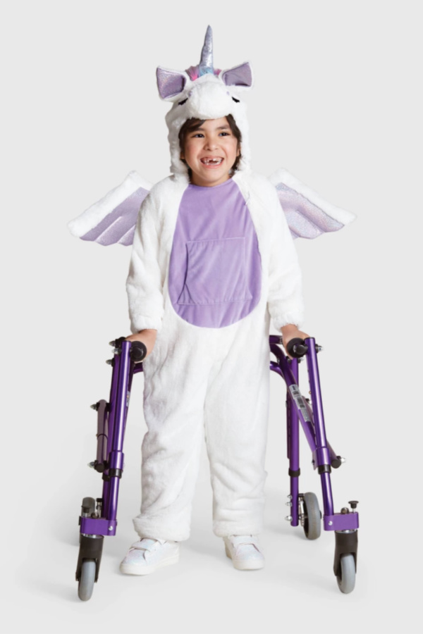 Target adaptive unicorn Halloween costume designed for boys and girls with sensory challenges